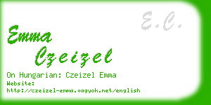 emma czeizel business card